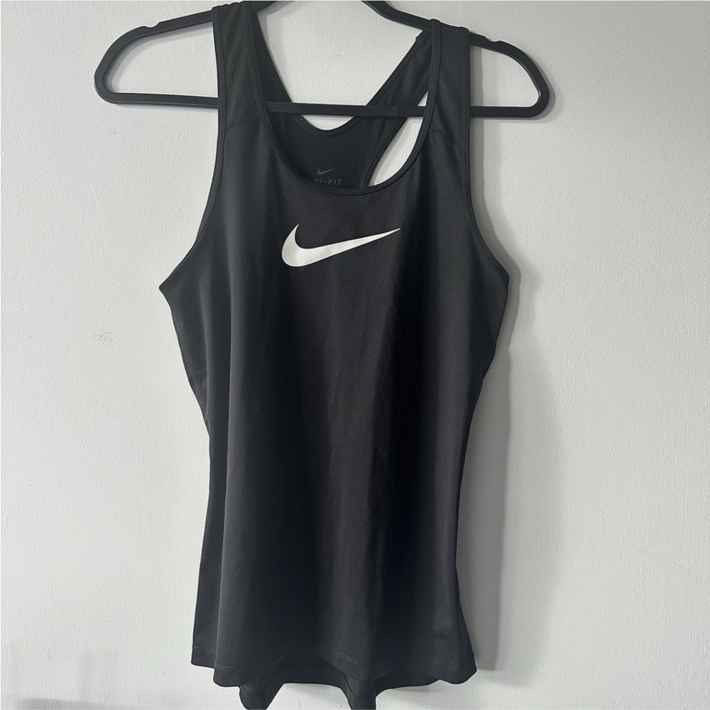 Nike Women's Tank Top in Black with White Logo
